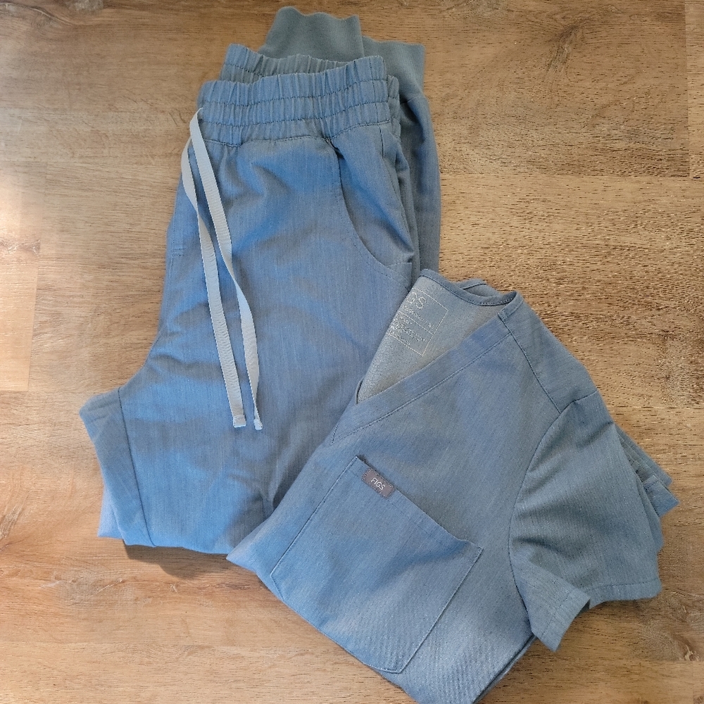 Figs Heather Indigo Set XS/SP